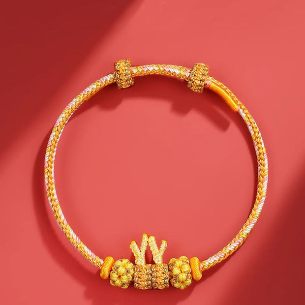 Buddha Stones Handmade Year of the Dragon Cute Chinese Zodiac Luck Braided Bracelet Bracelet BS 1