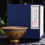 Buddha Stones Colorful Brown Ceramic Teacup Kung Fu Tea Cup Bowl