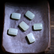 Buddha Stones Tibetan Black Onyx Hetian Jade 108 Mala Beads Fortune Bracelet Mala Bracelet BS 16