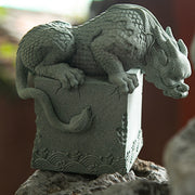 Buddha Stones Feng Shui Standing Sitting Dragon Success Luck Home Decoration