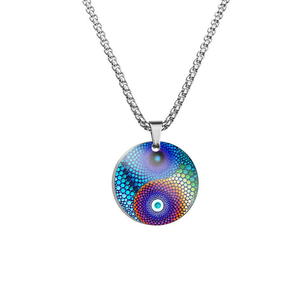 Yin Yang Koi Fish Dragon Titanium Steel Harmony Necklace Pendant (Extra 40% Off | USE CODE: FS40) Necklaces & Pendants BS Yin Yang&Colorful