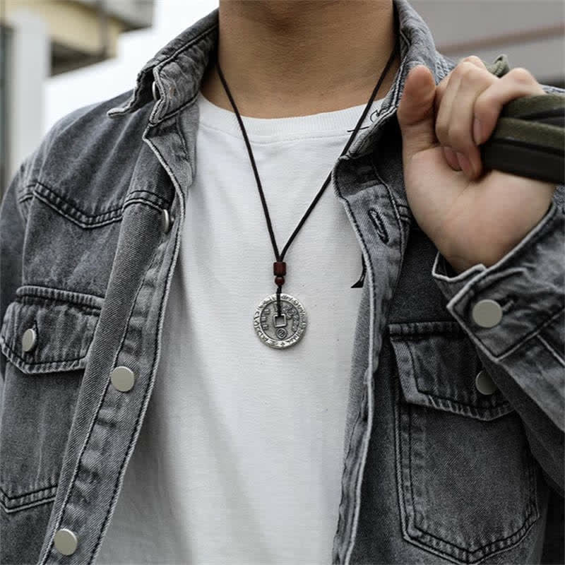 Buddha Stones Bagua Yin Yang Copper Coin Star Balance Energy