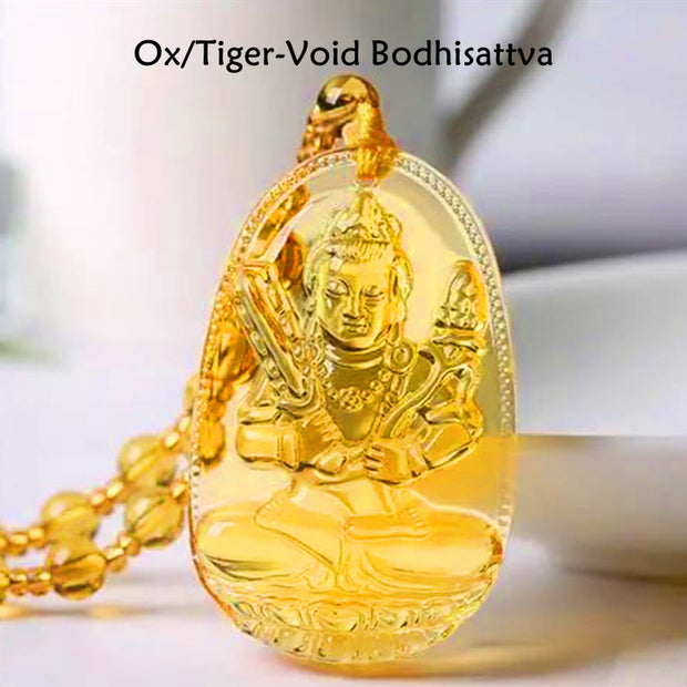 Citrine Guardian Buddha Serenity Pendant Necklace (Extra 40% Off | USE CODE: FS40) Necklaces & Pendants BS 2