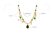 Pearl Bead Zircon Turquoise Calm Necklace Pendant Necklaces & Pendants BS 11