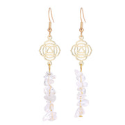 Healing Crystals Zen Cairn Confidence Earrings (Extra 30% Off | USE CODE: FS30) Earrings BS White Crystal