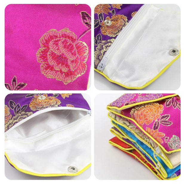 Buddha Stones Jewelry Silk Purse Pouch Gift Bags Decoration Decorations BS 8