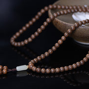 Buddha Stones 108 Mala Beads Rosewood Jade Calm Bracelet Bracelet Mala BS 2