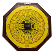 Buddha Stones Feng Shui Bagua Map Balance Energy Map Wall Clock