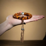 Buddha Stones Tibetan Natural Camel Bone Amber Red Agate Turquoise Protection Luck Bracelet Bracelet BS 19