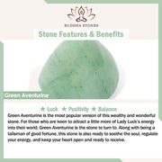 Buddha Stones Green Aventurine Flower Charm Luck Hairpin Decoration