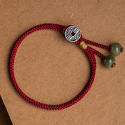 FREE Today: Lucky 925 Sterling Silver Chinese Zodiac Natal Buddha Red String Protection Bracelet FREE FREE 13