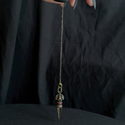 Buddha Stones Pentagram Eye of God Feather Hamsa Copper Healing Necklace Pendant Pendulum Necklaces & Pendants BS 16