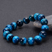 Buddhastoneshop Blue Tiger Eye Protection Bracelet