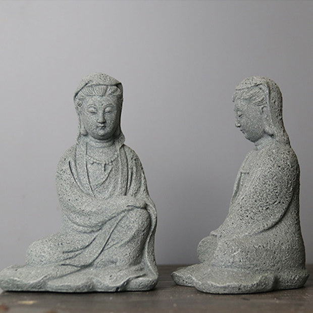 Buddha Stones Avalokitesvara Statue Blessing Home Decoration Decorations BS 13