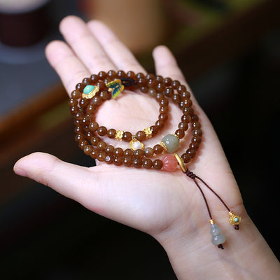 Buddha Stones Jade Butterfly Gourd Prosperity Luck Bracelet Necklace Bracelet BS Jade (Prosperity ♥ Abundance)