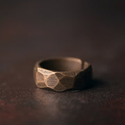 Buddha Stones Tibetan Simple Design Copper Wealth Ring Ring BS Women 6mm