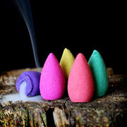 Buddha Stones Auspicious Dragon Ceramic Backflow Smoke Fountain Meditation Healing Incense Burner Led Ball Decoration Incense Burner BS 18