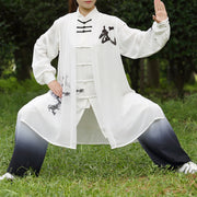 Buddha Stones 3Pcs Yin Yang Tree Tai Chi Spiritual Zen Practice Meditation Prayer Uniform Unisex Clothing Set Clothes BS 2