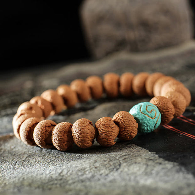 Buddha Stones Tibetan Bodhi Seed Turquoise Amber Protection Bracelet Bracelet BS 3