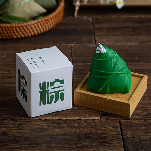 Buddha Stones Dragon Boat Festival Zongzi Pattern Scented Candle Gift For Family Friends