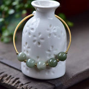 Buddha Stones Jade Abundance Luck Blessing Bracelet Bangle Bracelet BS 1