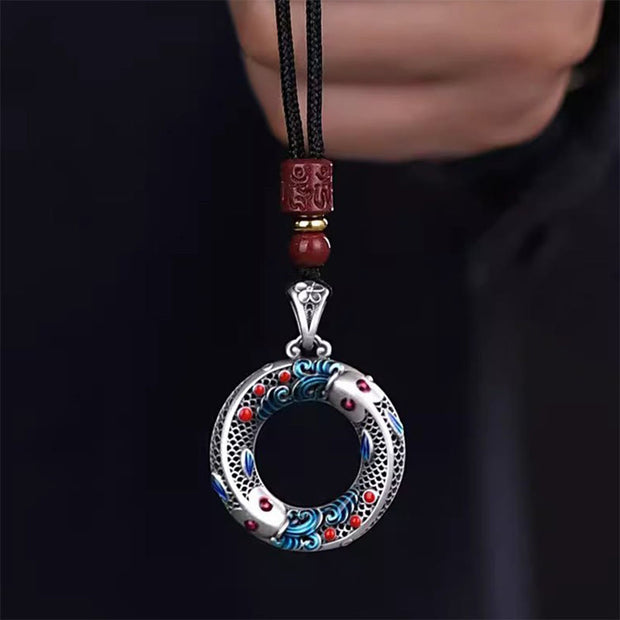 FREE Today: Attract Wealth Double Koi Fish Luck Necklace Pendant