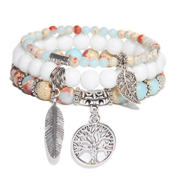Buddha Stones Tree Of Life Turquoise Balance Bracelet Bracelet BS Turquoise
