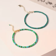 Buddha Stones Turquoise Beaded Friendship Strength Chain Bracelet Bracelet BS 6