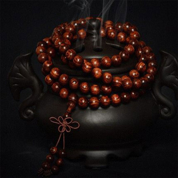 Buddha Stones Tibetan Rosewood Warmth Bracelet (Random Type) Bracelet BS 5