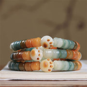 Buddha Stones Colorful Bodhi Seed Cat Paw Wisdom Bracelet Bracelet BS 5