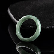 Buddha Stones Natural Jade Abundance Healing Ring Ring BS 5