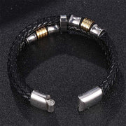 Buddha Stones Layered Leather Weave Fortune Bracelet Bracelet BS 18