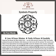 Buddha Stones Om Mani Padme Hum Balance Calm Titanium Steel Ring Rings BS 12