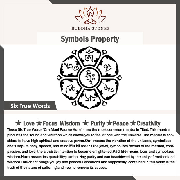 Buddha Stones Om Mani Padme Hum Balance Calm Titanium Steel Ring Rings BS 12
