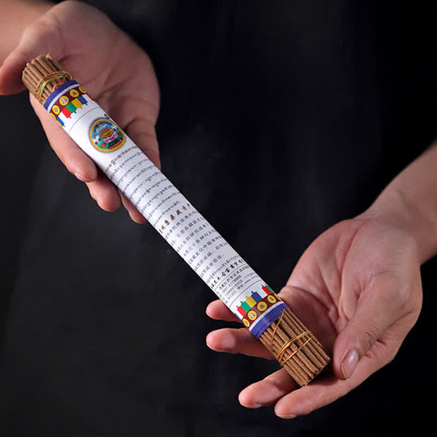 Buddha Stones Tibetan Buddha Sandalwood Protection Healing Incense Incense BS 25cm