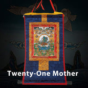 Buddha Stones Tibetan Framed Thangka Blessing Protection Decoration Decorations BS Twenty-One Mother