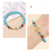 Buddha Stones Turquoise Bead Protection Balance Bracelet Bracelet BS 9