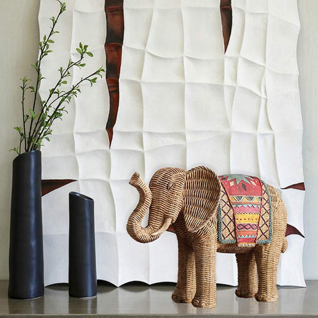 Buddha Stones Elephant Resin Wisdom Wealth Home Decoration