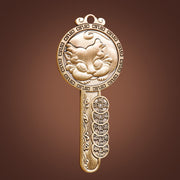 Buddha Stones PiXiu Wealth Copper Coin Yin Yang Bagua Handmade Key Chain Key Chain BS 13