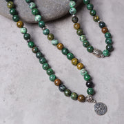 Buddha Stones Lotus Crystal Stone 108 Beads Mala Bracelet (Extra 30% Off | USE CODE: FS30) Mala Bracelet BS 7
