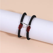 Buddha Stones 2Pcs Tibetan Luck Chinese Knot Protection String Bracelet Bracelet BS 23