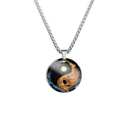Yin Yang Koi Fish Dragon Titanium Steel Harmony Necklace Pendant (Extra 40% Off | USE CODE: FS40) Necklaces & Pendants BS Yin Yang Blue&Gold
