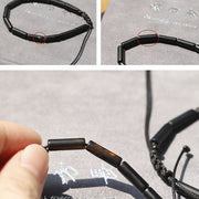 Buddha Stones Black Onyx Bead Support Protection Bracelet Bracelet BS 9
