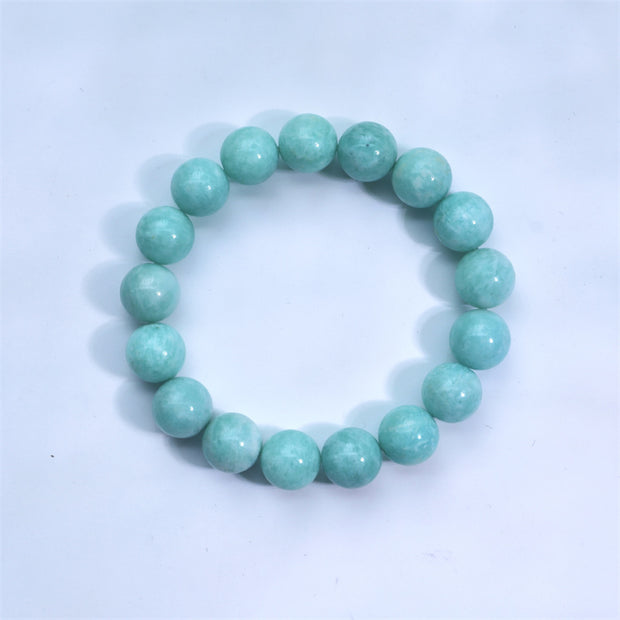 Buddha Stones Natural Amazonite Beads Healing Confidence Bracelet