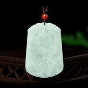 Buddha Stones Natural Jade 12 Chinese Zodiac Abundance Amulet Pendant Necklace Necklaces & Pendants BS 7