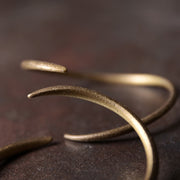 Buddha Stones Simple Design Copper Luck Adjustable Cuff Bracelet Bracelet Bangle BS 5