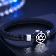 Buddha Stones Star of David Calm Balance String Bracelet Bracelet BS 7