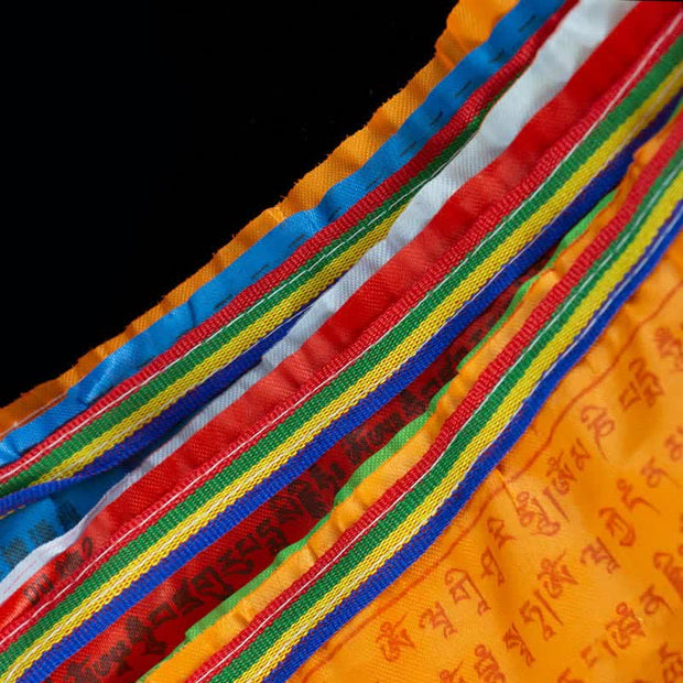 Buddha Stones Tibetan 5 Colors Windhorse Blessing Outdoor 20 Pcs Prayer Flag TIBETAN PRAYER FLAGS buddhastoneshop 5