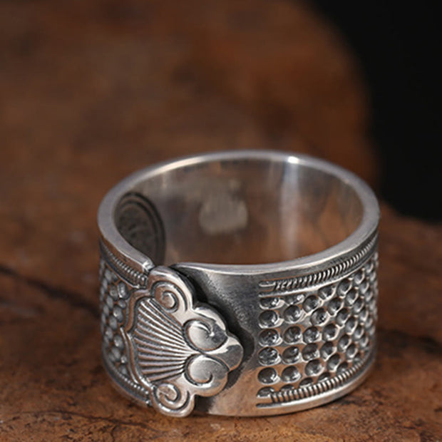 Buddha Stones Tibetan Copper Healing Adjustable Ring