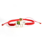 Tibetan Handmade 925 Sterling Silver Lucky Elephant Red String Bracelet (Extra 30% Off | USE CODE: FS30)